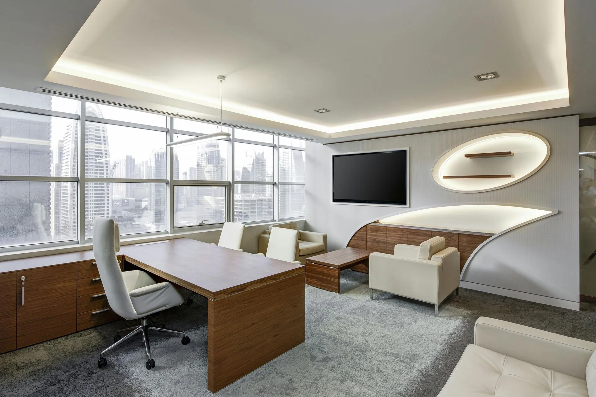 office led lighting installation